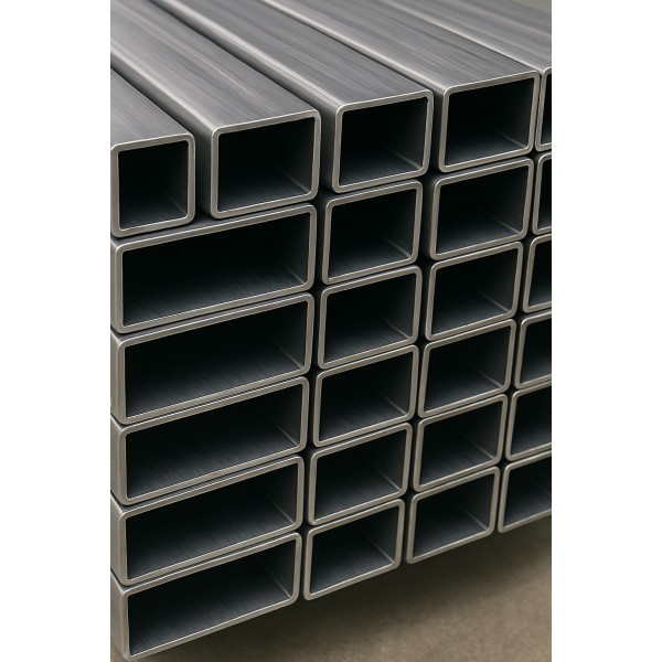 Tubo rectangular inoxidable