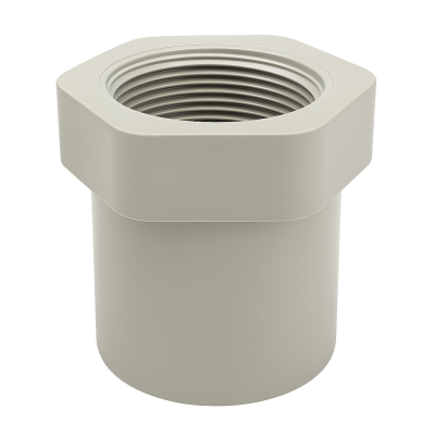Adaptador Soldar Socket-Rosca H BSP PP Gris PN10 SDR11 Adaptador Soldar Socket-Rosca H BSP PP Gris PN10 SDR11