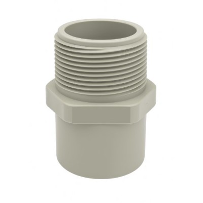 Adaptador Soldar Tope-Rosca M BSP PP Gris PN10 SDR11