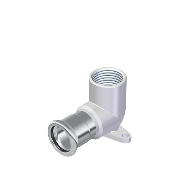 Codo Placa Hembra Rosca Hembra Inoxidable / Presfitting