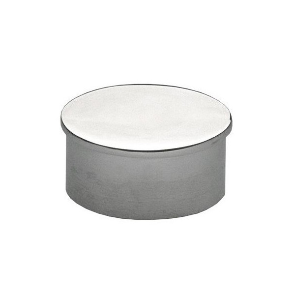 Tapón plano para tubo redondo de acero inoxidable
