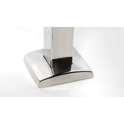 Embellecedor para tubo cuadrado de acero inoxidable bases y embellecedores suministrosmti Zaragoza