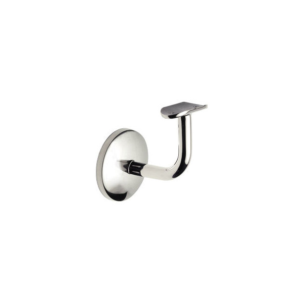 Soporte pasamanos inoxidable a pared con asiento y embellecedor