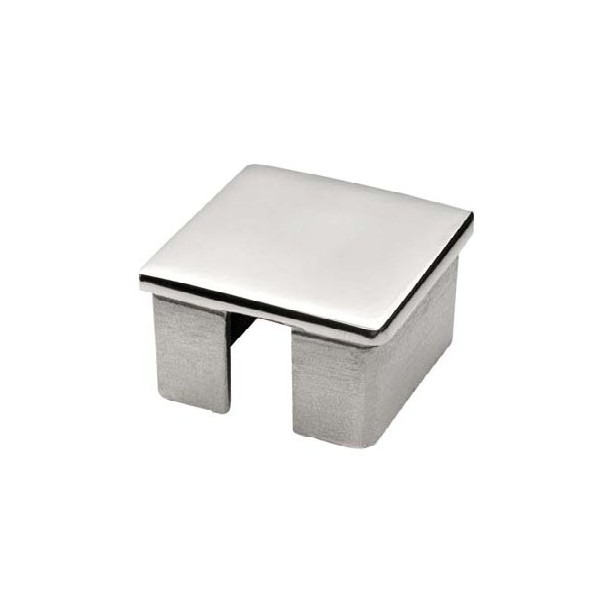 Tapón plano para tubo cuadrado de acero inoxidable