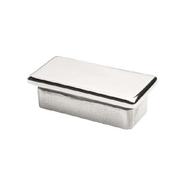 Tapón plano para tubo rectangular de acero inoxidable