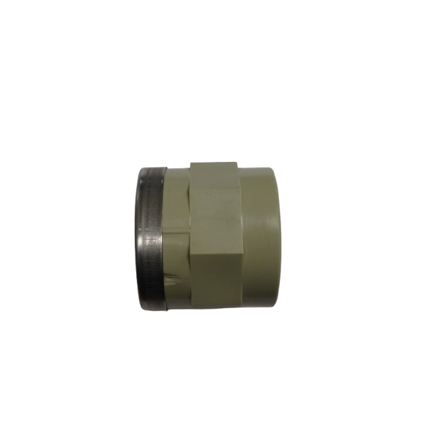 Adaptador socket-Rosca H aro metálico BSP PP gris PN10 SDR11