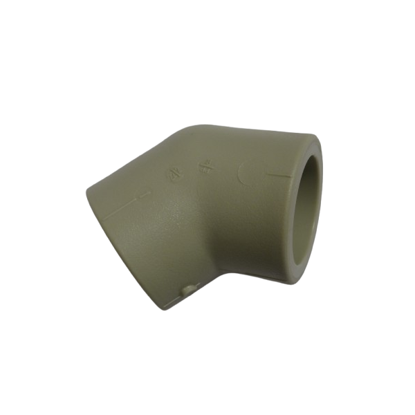 Codo 45º PP Polipropileno Gris Socket PN-10 SDR11